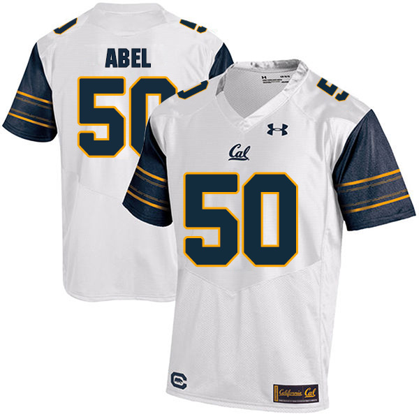 Hunter Abel California Golden Bears Men's Jersey - #50 NCAA White Stitched Authentic
