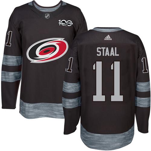 Hurricanes #11 Jordan Staal Black 1917-2017 100th Anniversary Stitched NHL Jersey