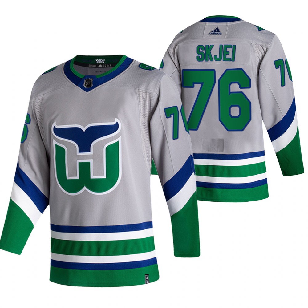 Hurricanes 2021 Reverse Retro #76 Brady Skjei Green Jersey Special Edition Authentic