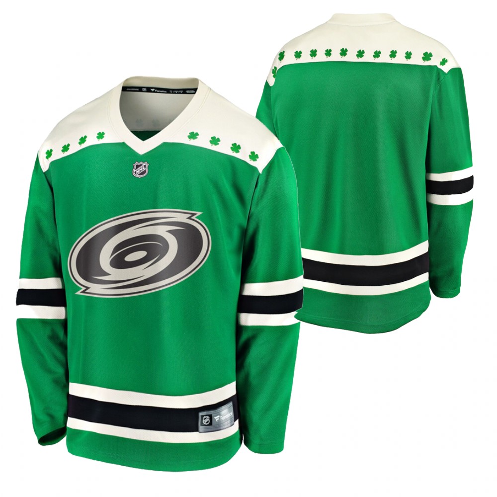 Hurricanes 2021 St Patricks Day Green Men Jersey