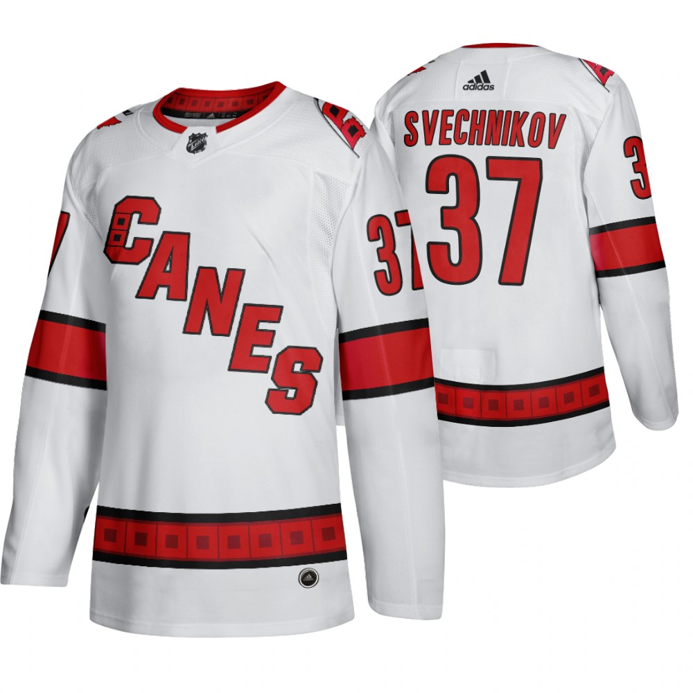 Hurricanes Andrei Svechnikov Road White Away Authentic Player Jersey