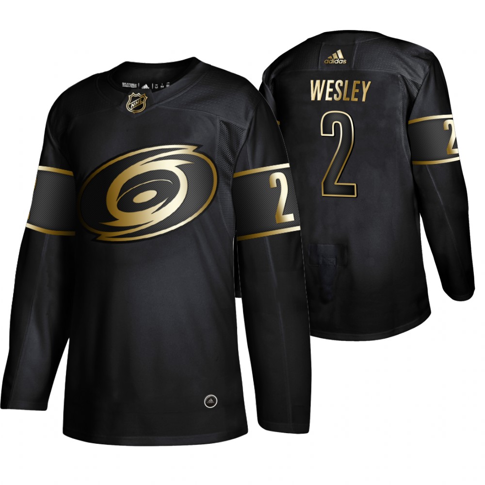 Hurricanes Glen Wesley Men's Authentic 2019 NHL Golden Edition Jersey