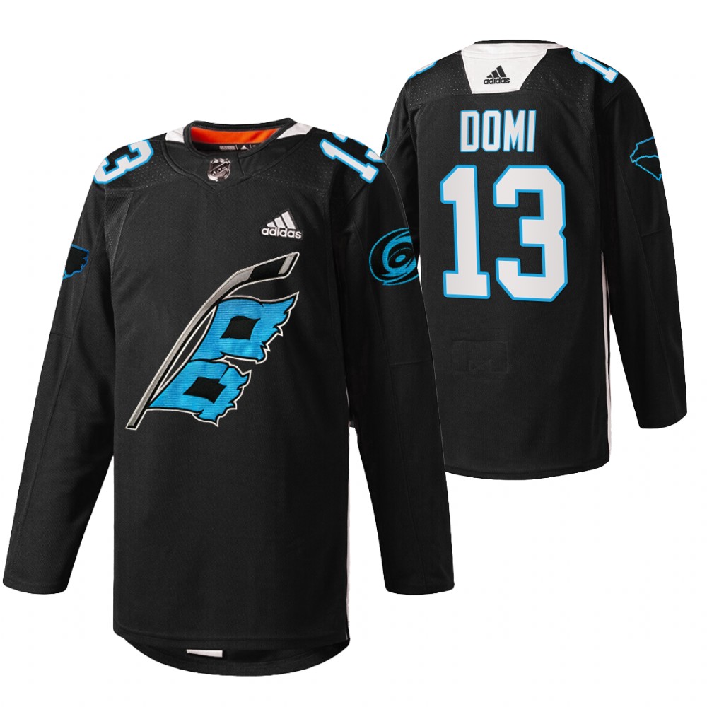 Hurricanes Max Domi 2022 Panthers Night Black Warm-up sweater Jersey