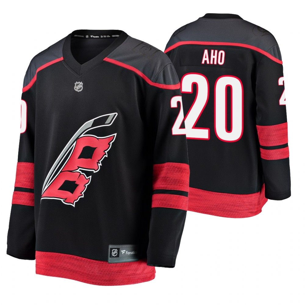 Hurricanes Sebastian Aho Black Breakaway Player Fanatics Branded Alternate Jersey