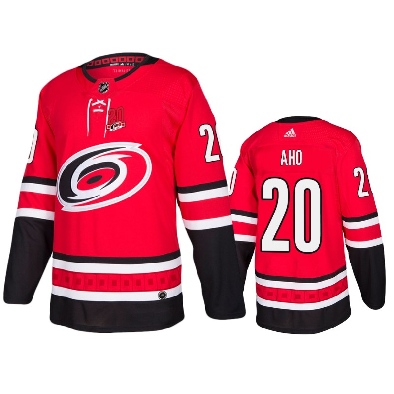 Hurricanes Sebastian Aho Red Home Jersey