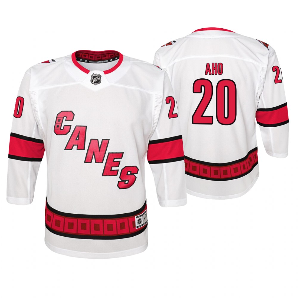 Hurricanes Sebastian Aho Youth Premier 2019-20 Away Jersey