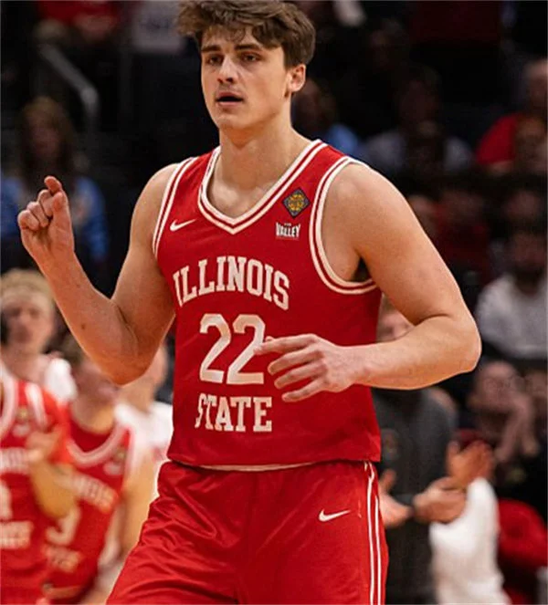 Illinois State Redbirds #22 Ty Pence 2025-26 Red Basketball Game Jersey 