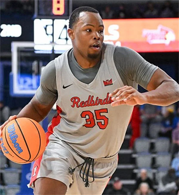 Illinois State Redbirds #35 Chase Walker 2025-26 Gray Basketball Game Jersey 