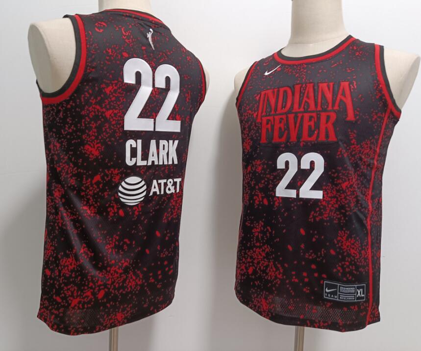 Indiana Fever #22 Caitlin Clark Nike Black Rebel Edition Victory Player Jersey