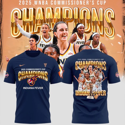 Indiana Fever 2025 WNBA Commissioner's Cup Champions T-Shirtsss