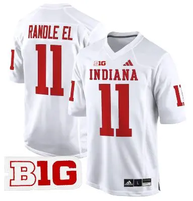 Indiana Hoosiers #11 Antwaan Randle El White Indiana Football Game Jersey 