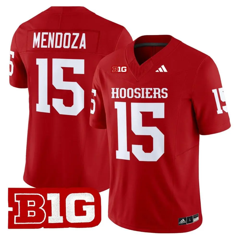 Indiana Hoosiers #15 Fernando Mendoza Crimson Hoosiers College Football Jersey 