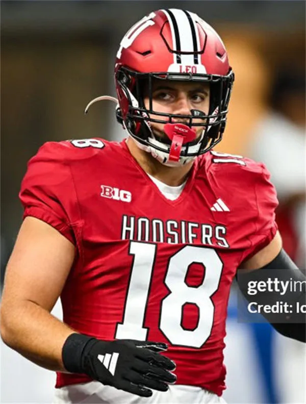 Indiana Hoosiers #18 Andrew Turvy Crimson Hoosiers College Football Jersey 