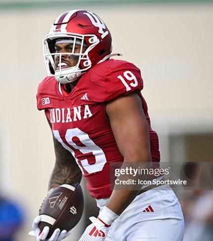 Indiana Hoosiers #19 Holden Staes Crimson Indiana College Football Jersey 