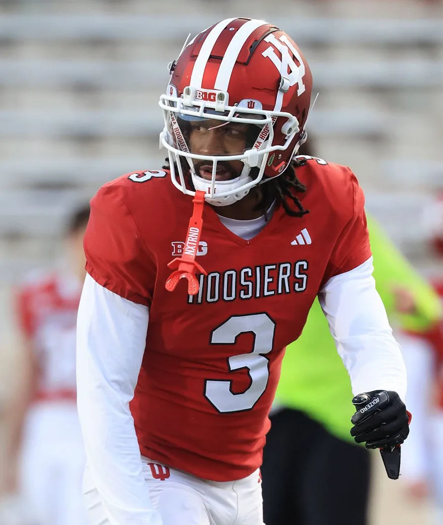 Indiana Hoosiers #3 Omar Cooper Jr. Crimson Hoosiers College Football Jersey  