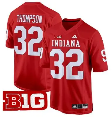 Indiana Hoosiers #32 Anthony Thompson Crimson Indiana Football Game Jersey 