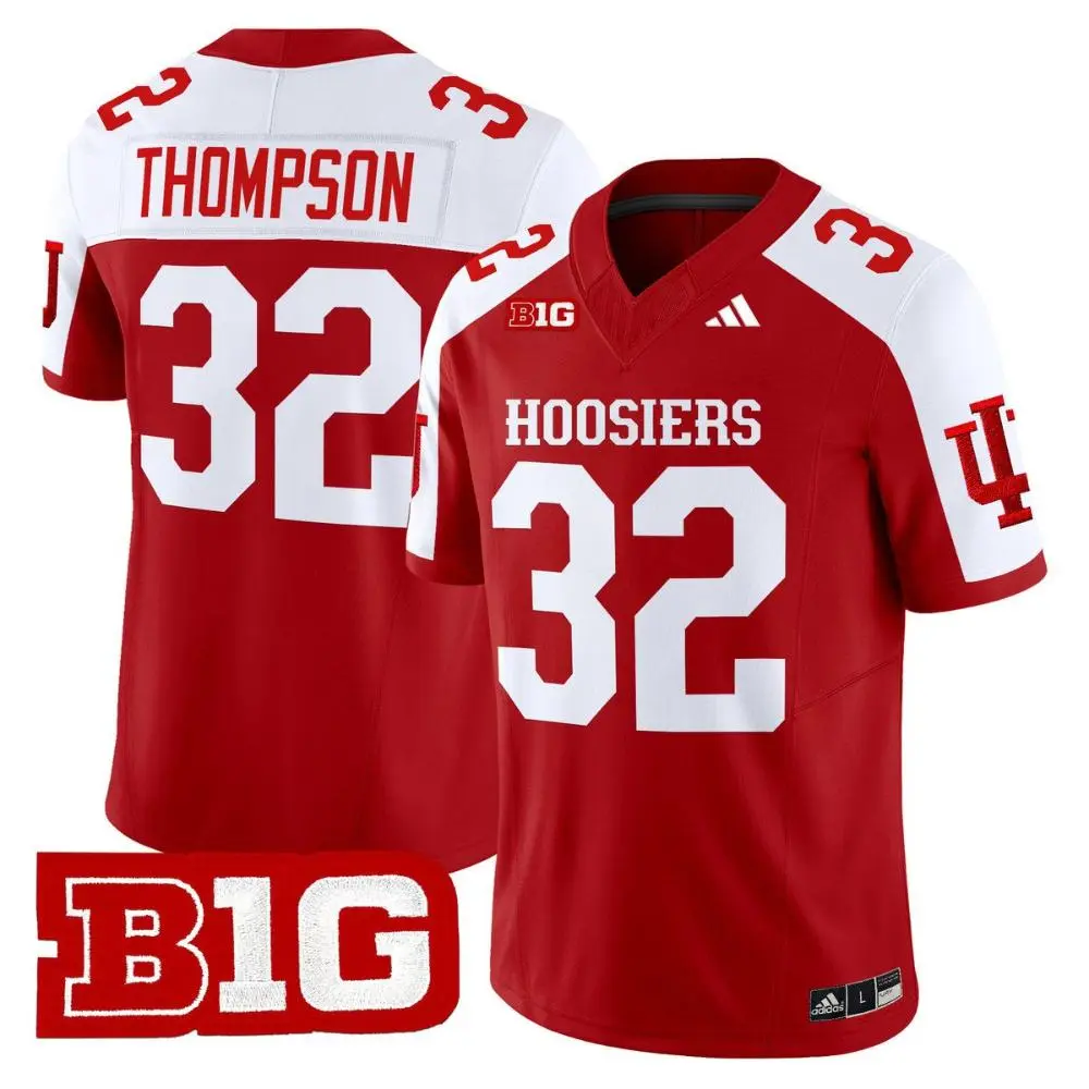 Indiana Hoosiers #32 Anthony Thompson Crimson White Gratitude Limited Football Jersey 