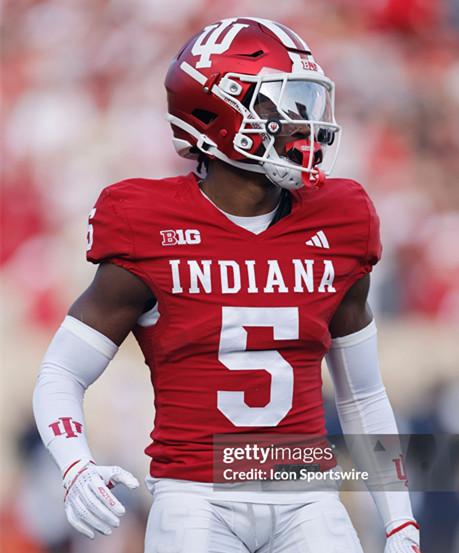 Indiana Hoosiers #5 D'Angelo Ponds Crimson Indiana College Football Jersey 