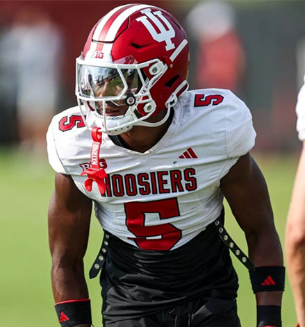 Indiana Hoosiers #5 D'Angelo Ponds White Hoosiers College Football Jersey 