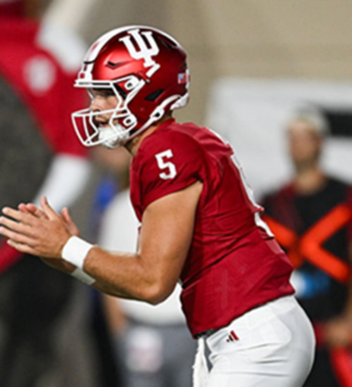 Indiana Hoosiers #5 Grant Wilson Crimson Indiana College Football Jersey 