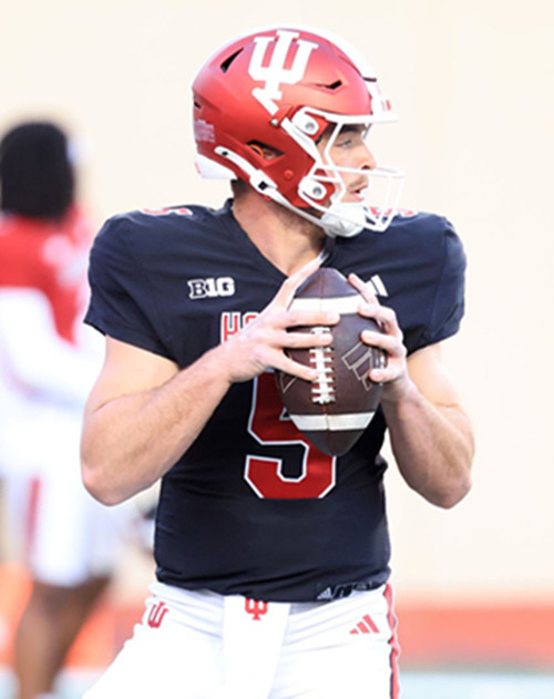 Indiana Hoosiers #5 Grant Wilson Navy Hoosiers College Football Jersey 