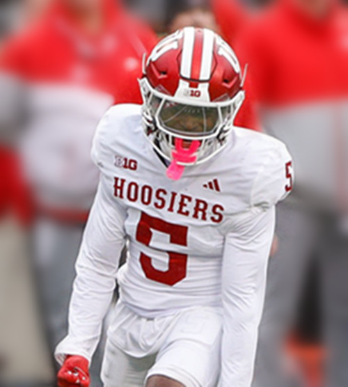 Indiana Hoosiers #5 Grant Wilson White Hoosiers College Football Jersey 