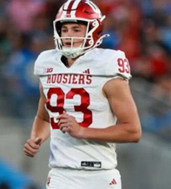 Indiana Hoosiers #93 QUINN WARREN White Hoosiers College Football Jersey 