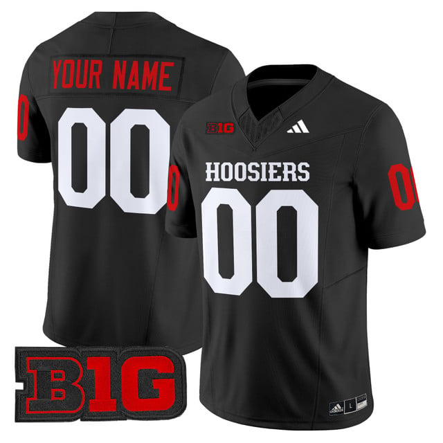 Indiana Hoosiers 2025 Vapor Limited Custom Jersey black