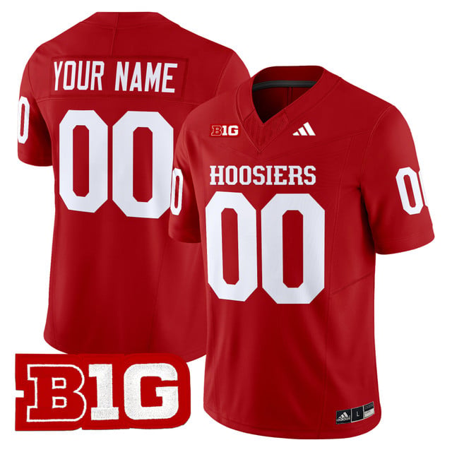 Indiana Hoosiers 2025 Vapor Limited Custom Jersey red