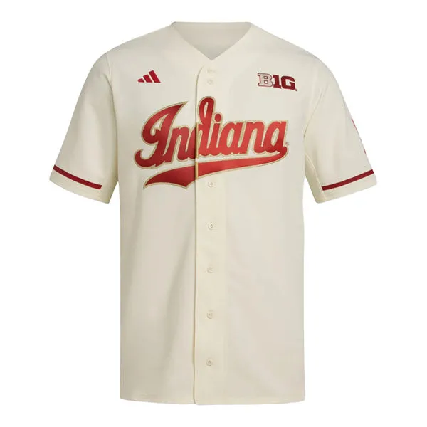 Indiana Hoosiers Blank 2025 Cream College Baseball Game Team Jersey 