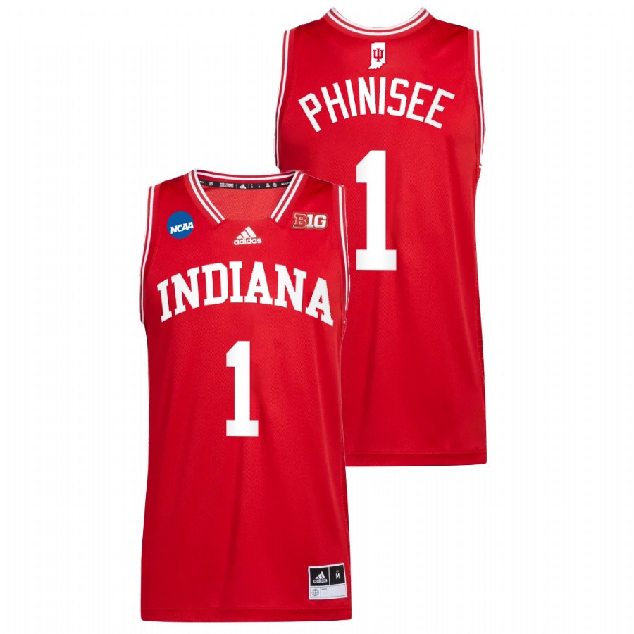 Indiana Hoosiers Rob Phinisee 2022 NCAA March Madness Red Basketball Jersey Men