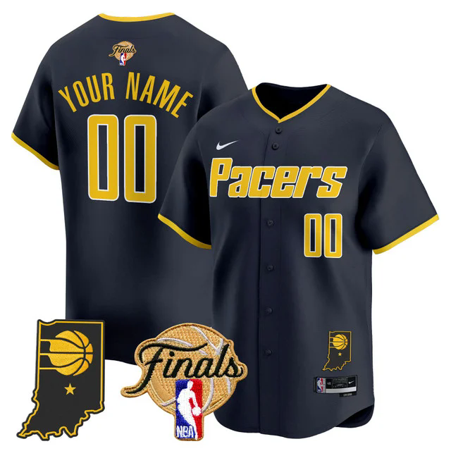 Indiana Pacers 2025 Finals Vapor Baseball Custom Jersey ICON.webp