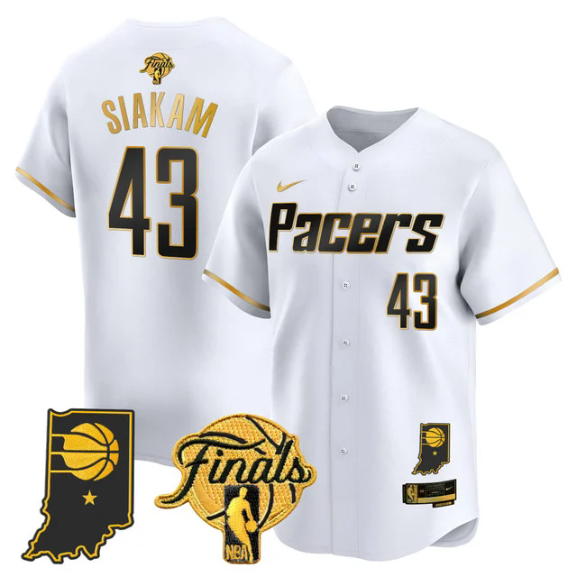 Indiana Pacers 2025 Finals Vapor Baseball Jersey #43 PASCAL SIAKAM.webp