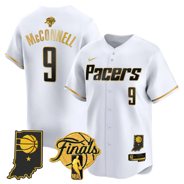 Indiana Pacers 2025 Finals Vapor Baseball Jersey #9 T.J. MCCONNELL.webp