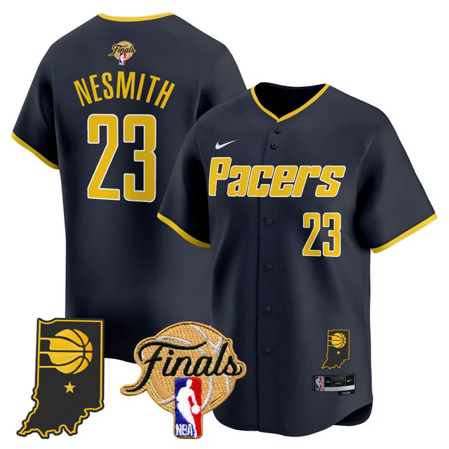 Indiana Pacers 2025 Finals Vapor Baseball Jersey ICON #23 AARON NESMITH.webp