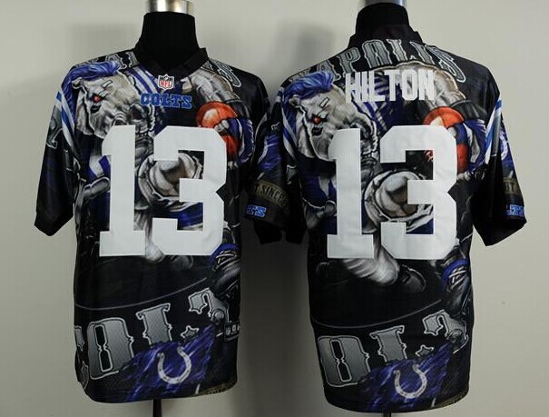 Indianapolis Colts #13 T.Y. Hilton Team Color NFL Elite Fanatical Version Jersey