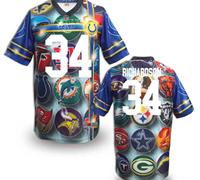 Indianapolis Colts #34 Trent Richardson Stitched NFL Elite Fanatical Version Jersey (7)