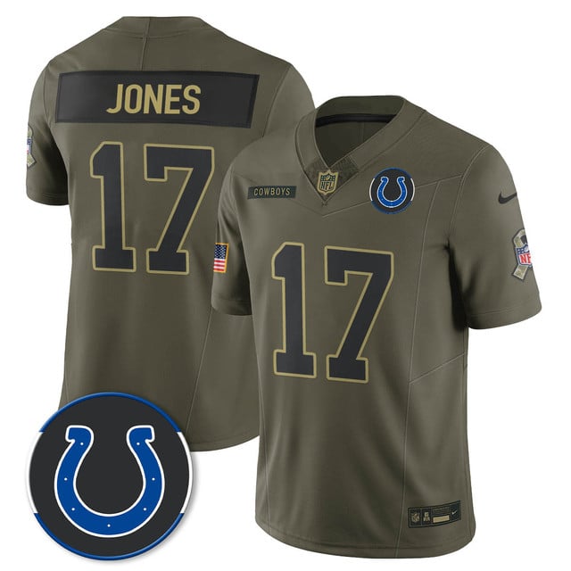 Indianapolis Colts 2025 Salute to Service Limited Jersey #17 Daniel Jones