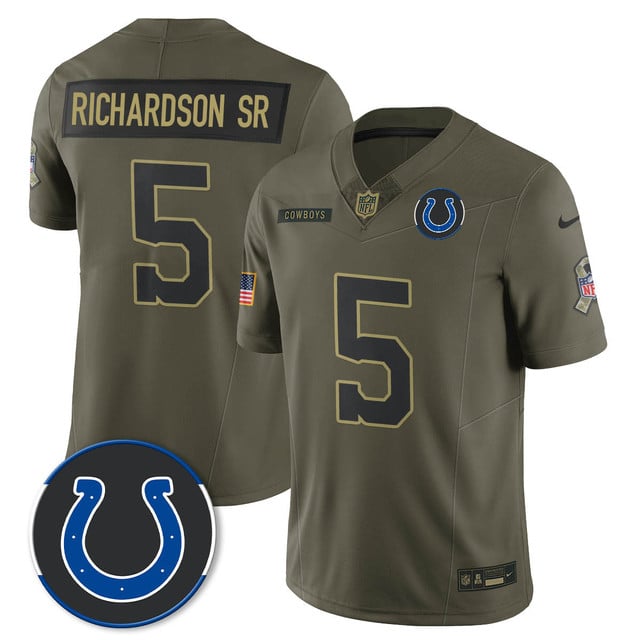 Indianapolis Colts 2025 Salute to Service Limited Jersey #5 Anthony Richardson Sr
