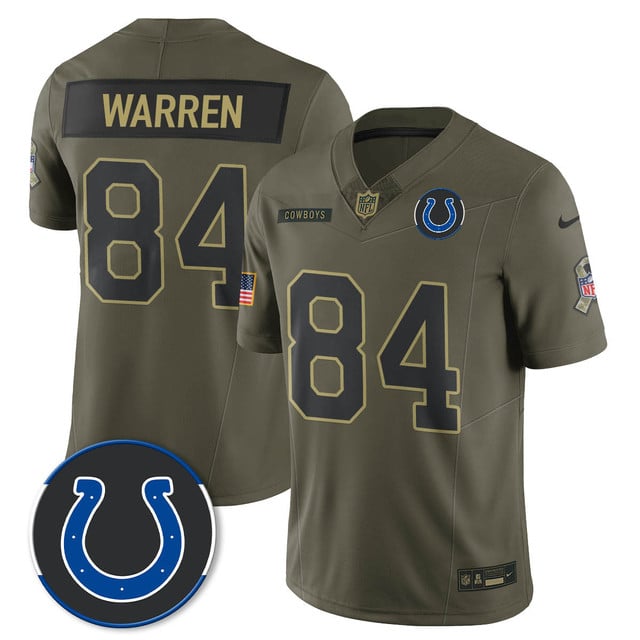 Indianapolis Colts 2025 Salute to Service Limited Jersey #84 Tyler Warren