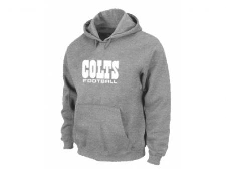Indianapolis Colts Authentic font Pullover Hoodie Grey