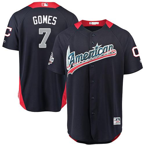 Indians #47 Trevor Bauer Navy Blue 2018 All-Star American League Stitched Baseball Jersey (2)