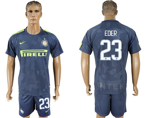 Inter Milan #23 Eder Sec Away Soccer Club Jersey