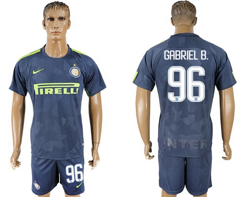 Inter Milan #96 Gabriel B. Sec Away Soccer Club Jersey