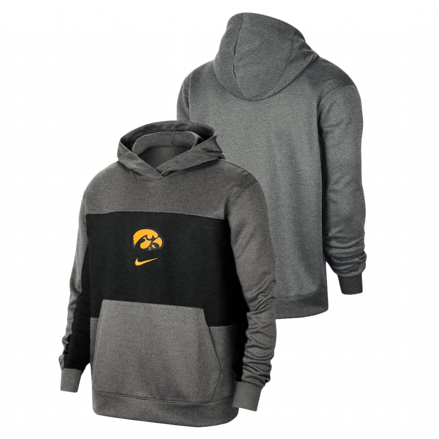 Iowa Hawkeyes Basketball Spotlight Pullover Men's Black Hoodie