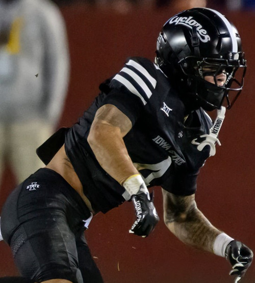 Iowa State Cyclones #4 Jeremiah Cooper 2025 Black Football Game Jersey 