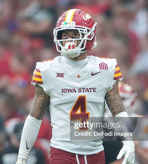 Iowa State Cyclones #4 Jeremiah Cooper 2025 White Redl Football Game Jersey 