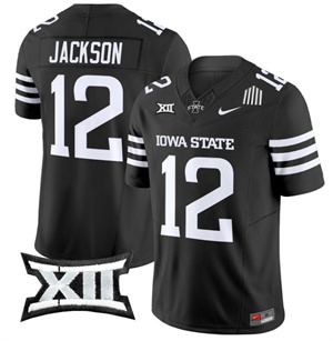 Iowa State Cyclones 2024 Vapor Limited Football  Jersey - All Stitched  #12 JAYLON JACKSON