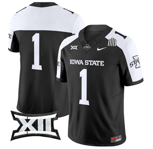 Iowa State Cyclones 2024 Vapor Limited Football  Jersey - All Stitched  BLACK ALTERNATE #1 no name