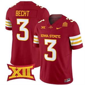 Iowa State Cyclones 2024 Vapor Limited Football  Jersey - All Stitched  CARDINAL #3 ROCCO BECHT